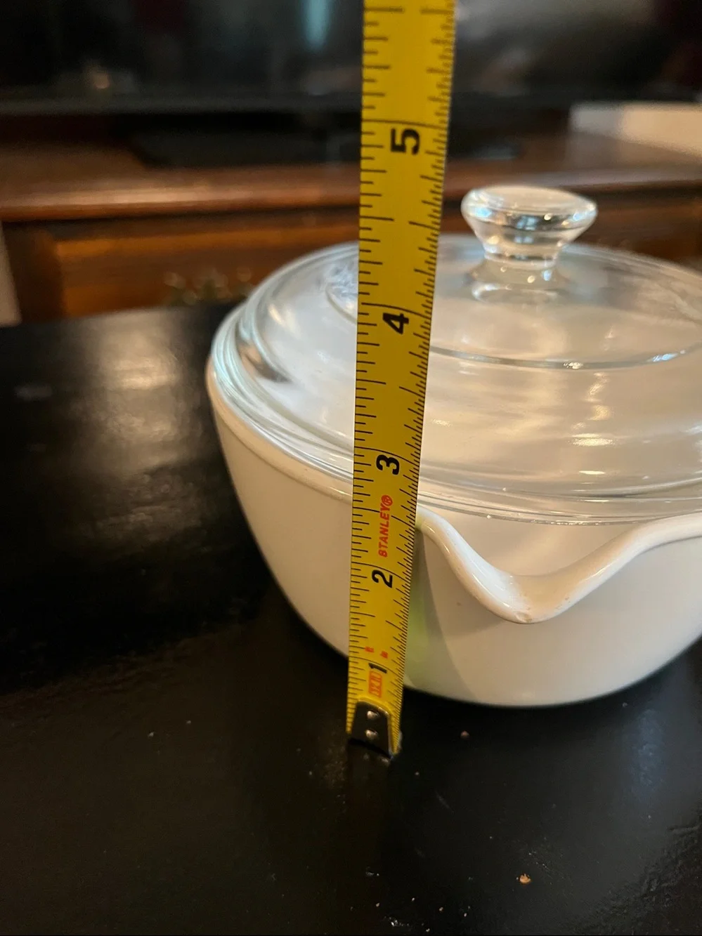 Vintage Corningware Winter White Saucepan with pyrex Glass lid